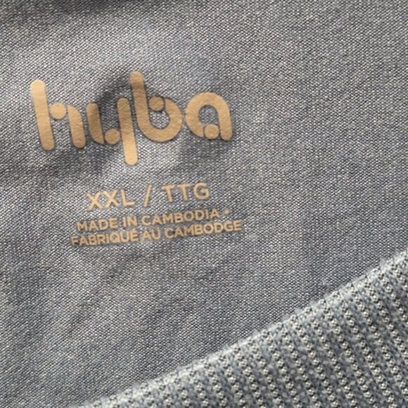 Hyba Tie-Front Performance Top | Blue Athleisure Loungewear | XXL - Picture 4 of 10